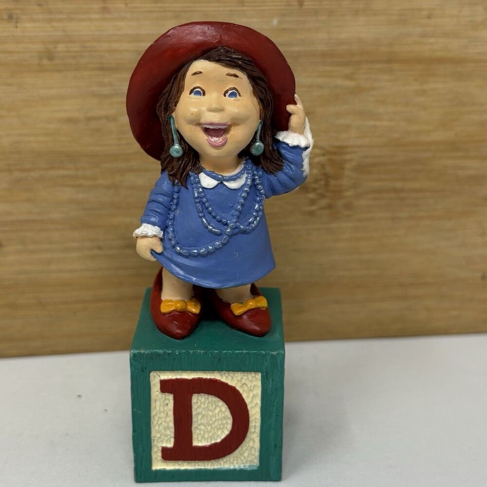 Vintage 1988 Hallmark Building Blocks Letter D Dress Up Your Day With Fun HTF